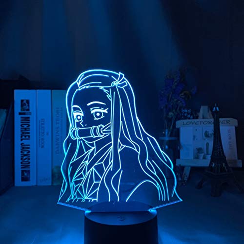 Gods Eater Burst Nuevo 3D óptico Lámpara 3D 16 Color LED Recargable Luz Lámpara de mesa de mesa Decoración hogareña 7 colores Efectos luminosos únicos para Regalo de la Navidad de los niños