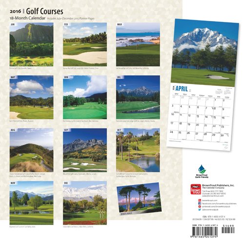 Golf Courses 2016 Calendar