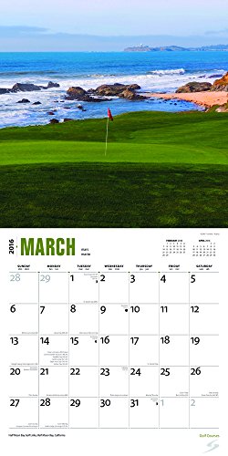 Golf Courses 2016 Calendar