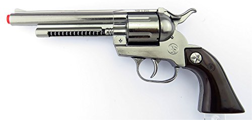Gonher-Revolver 12 Tiros-Plata, multicolor, sin talla (121/0)