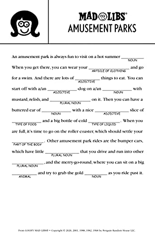 Goofy Mad Libs: World's Greatest Party Game [Idioma Inglés]: World's Greatest Word Game: 5