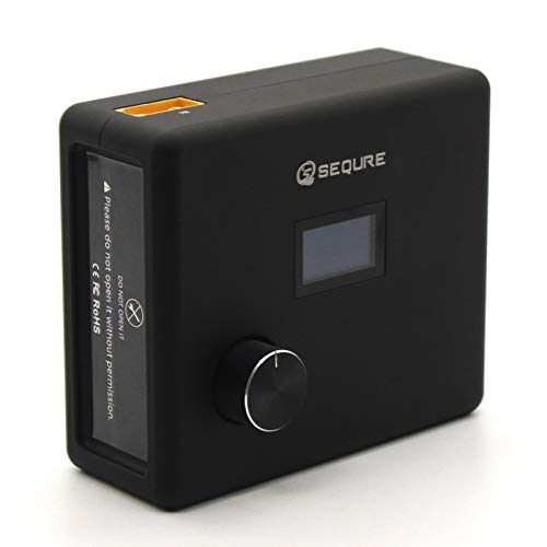 Goolsky SEQURE SQ-SW1 Soldadora por Puntos Máquina de Soldadura portátil Bricolaje Pantalla OLED con níquel Pedal Modos manuales automáticos Voltaje de Entrada de 10-14 V para Modelos RC Juguetes