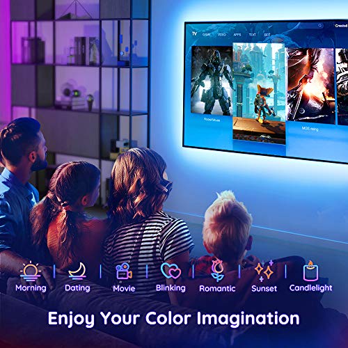 Govee Tira LED 2m USB, Luces LED RGB Bluetooth Control de App 16 Millones de Color, Modo de Escena soporta TV o Pantalla de Ordenador para Habitación, Juego Electrónico y Cine en Casa