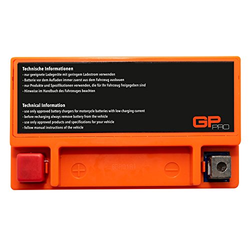 GP-PRO GTX9-BS 12V 9Ah GEL Batería de arranque (compatible con YTX9-BS / 50812) (Sin necesidad de mantenimiento/Sellado) Scooters y Motos Acumulador