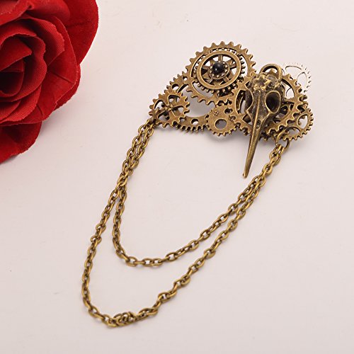 GRACEART Vendimia Steampunk Engranajes Reloj Broche Alfiler (Style-10)