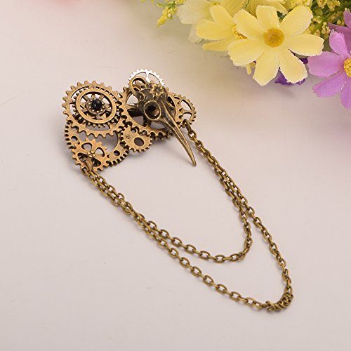 GRACEART Vendimia Steampunk Engranajes Reloj Broche Alfiler (Style-10)