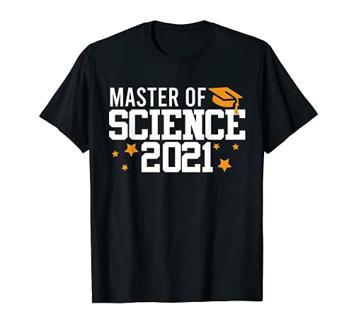 Grado Master of Science 2021 Regalo Master Hat Camiseta