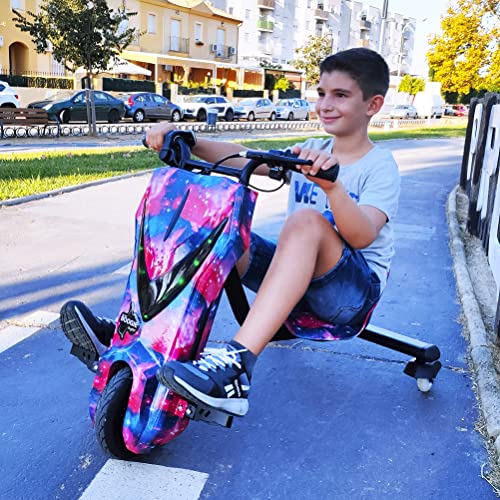GRAN SCOOTER ELECTRIC VEHICLES Patinete con Silla Boogie Drift 36D (250W, Batería Litio, 3 Velocidades, Vel. Máx 15km, Luz Delantera, Pantalla LCD) – Azul