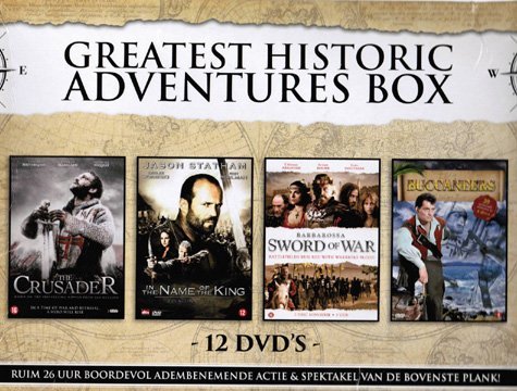 Greatest Historic Adventures (4 Mini-Series) - 12-DVD Box Set ( Arn: The Knight Templar (The Crusader) / In the Name of the King: A Dungeon [ Origen Holandés, Ningun Idioma Espanol ]