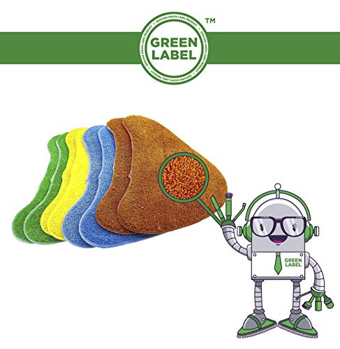 Green Label Kit de 8 Almohadillas para los Limpiadores a Vapor Vax Total Home. Reemplaza a 1-1-132528-00, 1113252800