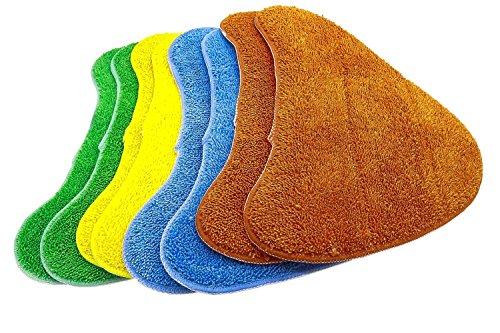 Green Label Kit de 8 Almohadillas para los Limpiadores a Vapor Vax Total Home. Reemplaza a 1-1-132528-00, 1113252800