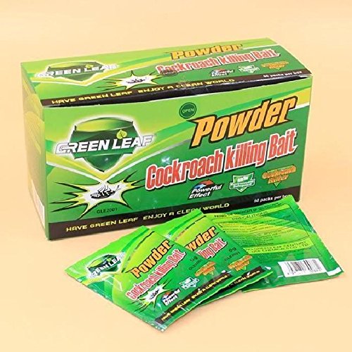 Green Leaf INSECTICIDA DE CUCARACHAS Muy EFICAZ por Ingestion 3 sobres sin caja