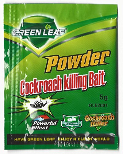 Green Leaf polvo anti cucaracha muy potente juego de 10 bolsitas