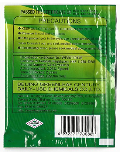 Green Leaf polvo anti cucaracha muy potente juego de 10 bolsitas