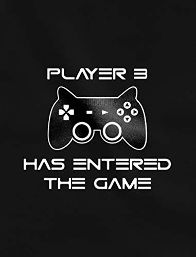 Green Turtle T-Shirts Ropa para Familia Igual, Camisetas Padres e Hijos, Regalo para Padres - Player 1, Player 2, Player 3 - Negro Large/Player 2 Negro 14/15 Años 164cm / Player 3 Negro 12-18 Mes