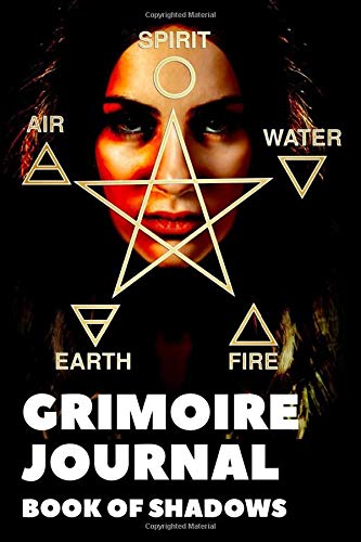 Grimoire Journal - Book of Shadows: Blank Spell Record Notebook cum Alchemy Pattern Spell Book