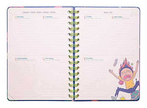 Grupo Erik - Agenda escolar 2020/2021 A5 Semana vista Rick Morty, 12 meses (14,8x21 cm) (ASVA52015)