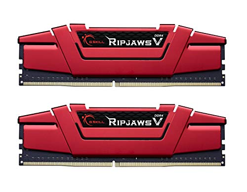 G.Skill de 16 GB Kit de DDR4 PC4-24000 3000 MHz Ripjaws V Rojo CL16 Doble Canal (2x8GB) 1.35V