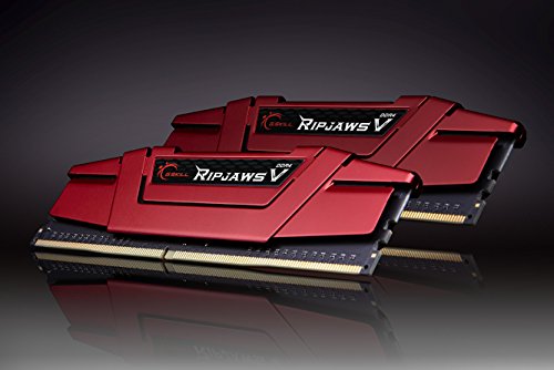 G.SKILL Ripjaws V Serie F4-3000C14D-16GVR 16 GB (8 GB x 2) DDR4 3000 MHz CL14 Kit de Memoria - Blazing Red