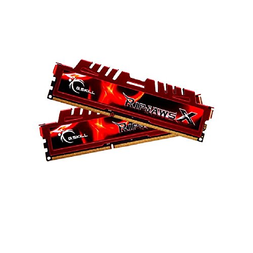 G.Skill RipjawsX F3-12800CL9D-8GBXL - Memoria RAM de 8 GB, DDR3 para Intel y AMD (PC12800, 1600 MHz) - 2 x 4 GB
