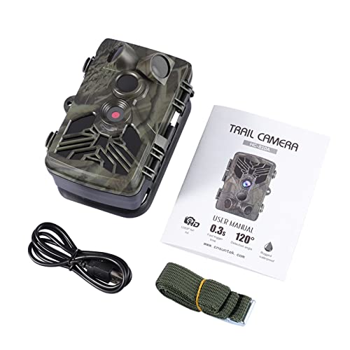 GUANGHEYUAN-J Cámara Oculta HC-810A 1080P 20MP HD Caza de Vida Silvestre Cámara Scouting Trail Cámara Wildview 3 Pir Motion Night Vision Camera Home Safe Game CAM para monitoreo de Vida Silvestre