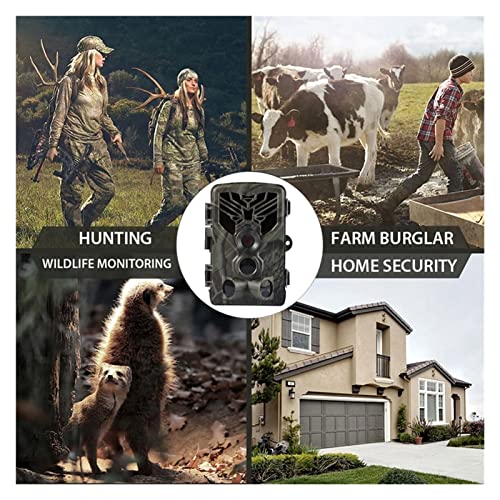 GUANGHEYUAN-J Cámara Oculta HC-810A 1080P 20MP HD Caza de Vida Silvestre Cámara Scouting Trail Cámara Wildview 3 Pir Motion Night Vision Camera Home Safe Game CAM para monitoreo de Vida Silvestre