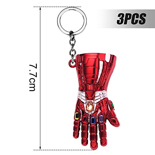 Guante de Llavero LLMZ 3 pcs Mini Llavero De Metal Accesorios Clave Llavero Creativo Deportes Llavero Se Utiliza Para Decorar Los Bolsillos De Las Bolsas De Accesorios