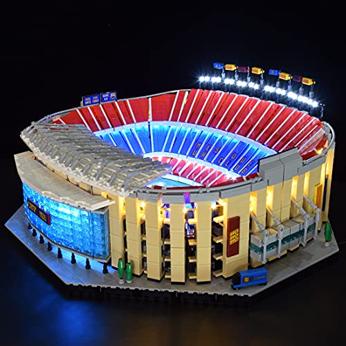 GUDA Juego de iluminación LED, decoración para LEGO 10284 Creator Camp Nou FC Barcelona, juego compatible con Lego (sin juego de Lego), actualización de la versión de mando a distancia