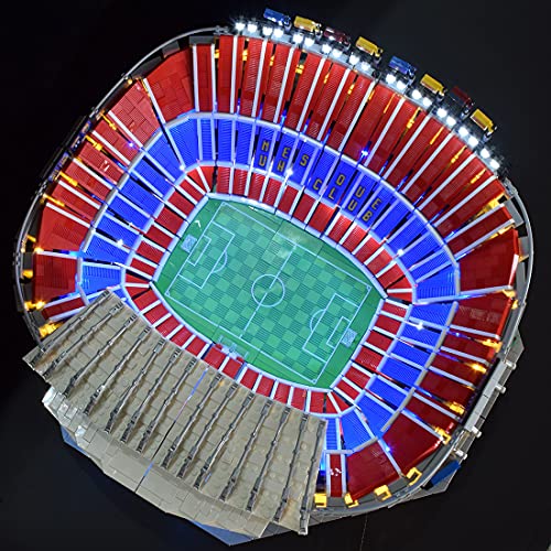 GUDA Juego de iluminación LED, decoración para LEGO 10284 Creator Camp Nou FC Barcelona, juego compatible con Lego (sin juego de Lego), actualización de la versión de mando a distancia