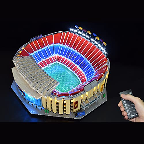 GUDA Juego de iluminación LED, decoración para LEGO 10284 Creator Camp Nou FC Barcelona, juego compatible con Lego (sin juego de Lego), actualización de la versión de mando a distancia