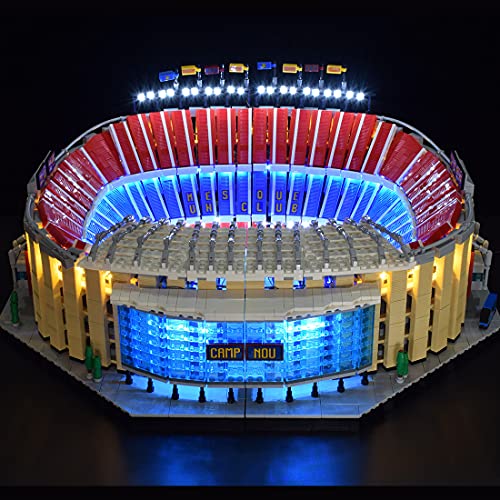 GUDA Juego de iluminación LED, decoración para LEGO 10284 Creator Camp Nou FC Barcelona, juego compatible con Lego (sin juego de Lego), actualización de la versión de mando a distancia