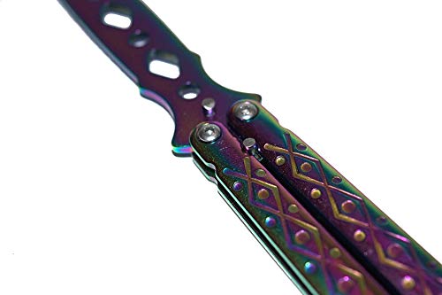 [GUGRA] Navaja Mariposa sin Filo csgo para Entrenamiento. con Cuchillo Mariposa sin Filo, Estas navajas Son Ideales para Practicar con 100% de Seguridad. (Multicolor)