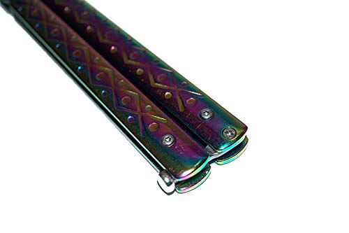 [GUGRA] Navaja Mariposa sin Filo csgo para Entrenamiento. con Cuchillo Mariposa sin Filo, Estas navajas Son Ideales para Practicar con 100% de Seguridad. (Multicolor)