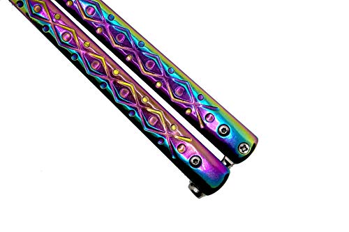 [GUGRA] Navaja Mariposa sin Filo csgo para Entrenamiento. con Cuchillo Mariposa sin Filo, Estas navajas Son Ideales para Practicar con 100% de Seguridad. (Multicolor)