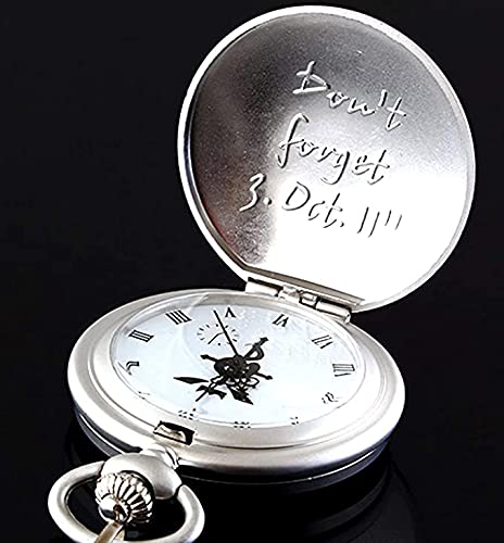 GUGUBU Fullmetal Alchemist Brotherhood Edward Elric Reloj de bolsillo Anillo y collar Boxset Don't Forget 3. octubre 11
