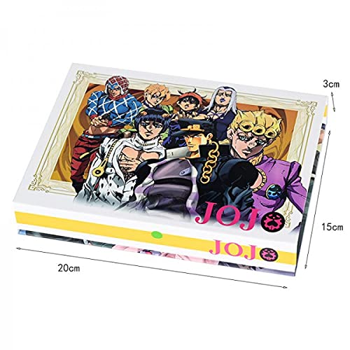 GUGUBU Jojo's Bizaarre Adventures llavero colgante insignia collar llavero llavero conjunto de llaves Boxset 15 piezas