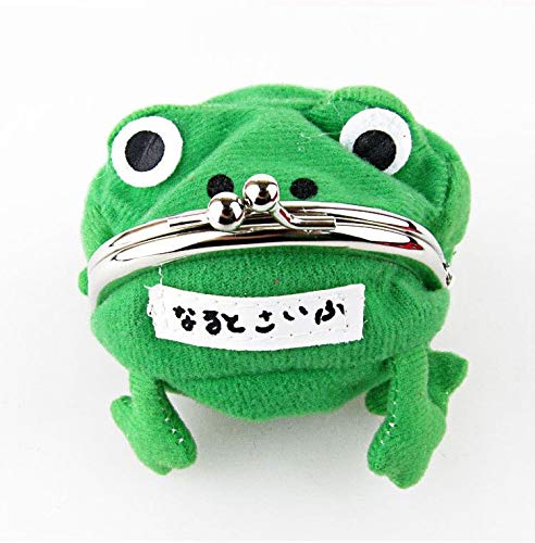 GUGUBU Naruto Shippuden Cosplay Gama Chan Green Frog Monedero de felpa monedero