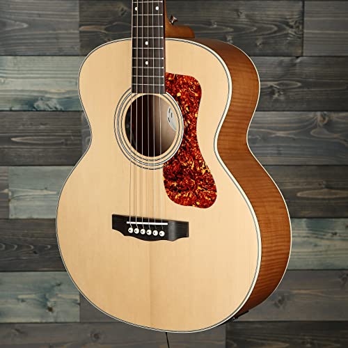 Guild Guitarra acústica Jumbo Jr Flame Arce, rubia antigua, Arco, Arco, Arco, Colección Westerly