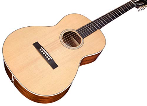 Guild Guitars P-240 12-Fret Parlor Memoir Guitarra acústica, natural, tapa sólida, colección Westerly