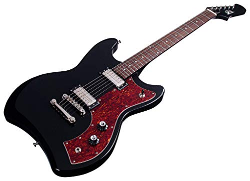 GUILD Newark St. Collection - Guitarra eléctrica de cuerpo sólido (6 cuerdas), color negro (Jetstar