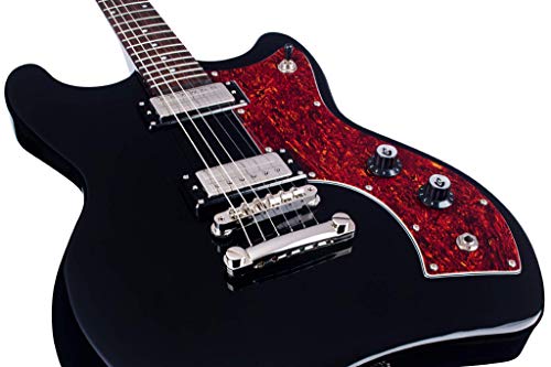 GUILD Newark St. Collection - Guitarra eléctrica de cuerpo sólido (6 cuerdas), color negro (Jetstar