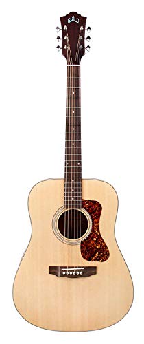 GUILD Westerly Collection Guitarra acústica de 6 cuerdas, derecha, satén natural (D-240E)
