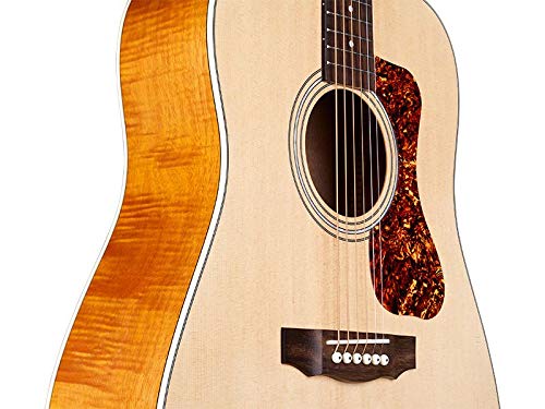 GUILD Westerly Collection Guitarra acústica de 6 cuerdas, derecha, satén natural (D-240E)