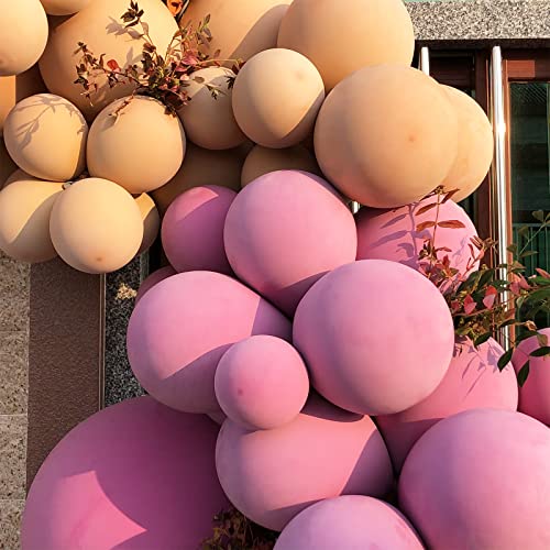 Guirnalda de globos, guirnalda de 10-12 m, 171 unidades, globo de doble capa, color rosa
