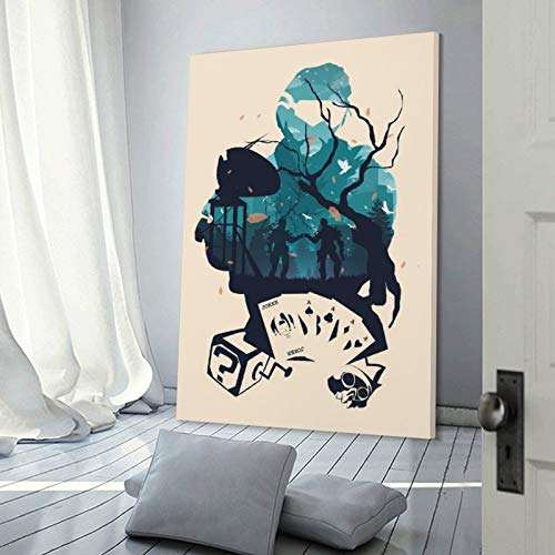 GUKEY Póster de arte abstracto de Mirage Apex Legends y arte de pared, impresión moderna, para decoración de dormitorio familiar, 20 x 30 cm