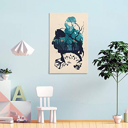 GUKEY Póster de arte abstracto de Mirage Apex Legends y arte de pared, impresión moderna, para decoración de dormitorio familiar, 20 x 30 cm