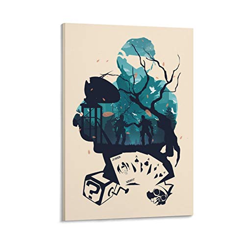 GUKEY Póster de arte abstracto de Mirage Apex Legends y arte de pared, impresión moderna, para decoración de dormitorio familiar, 20 x 30 cm