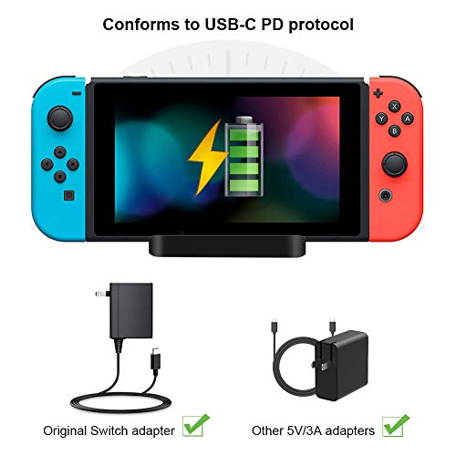 GULIkit Dock Set para Switch, Base de Carga Portatil con Puerto de Carga PD, Adaptador HDMI y Puerto USB 3.0, Compatible con Modo Samsung Dex/PC de Huawei/Smartisan TNT/MacBook Pro