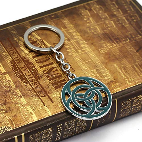 guodong Horizon Zero Dawn Llavero Ps4 Games Metal Logo Colgante llaveros Hombres Coche Mujer Bolso Llavero Chaveiro Juego joyería