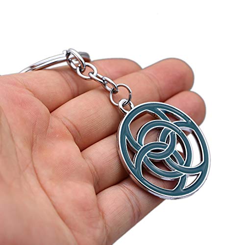 guodong Horizon Zero Dawn Llavero Ps4 Games Metal Logo Colgante llaveros Hombres Coche Mujer Bolso Llavero Chaveiro Juego joyería